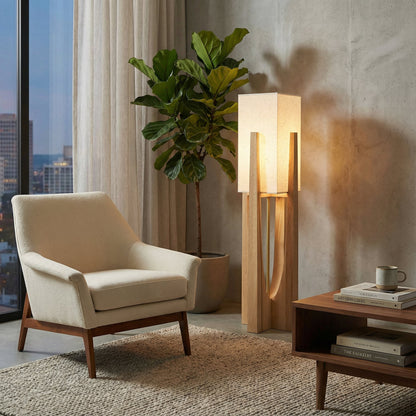 Minimalist Standing Light – Japanese Style Floor Lamp