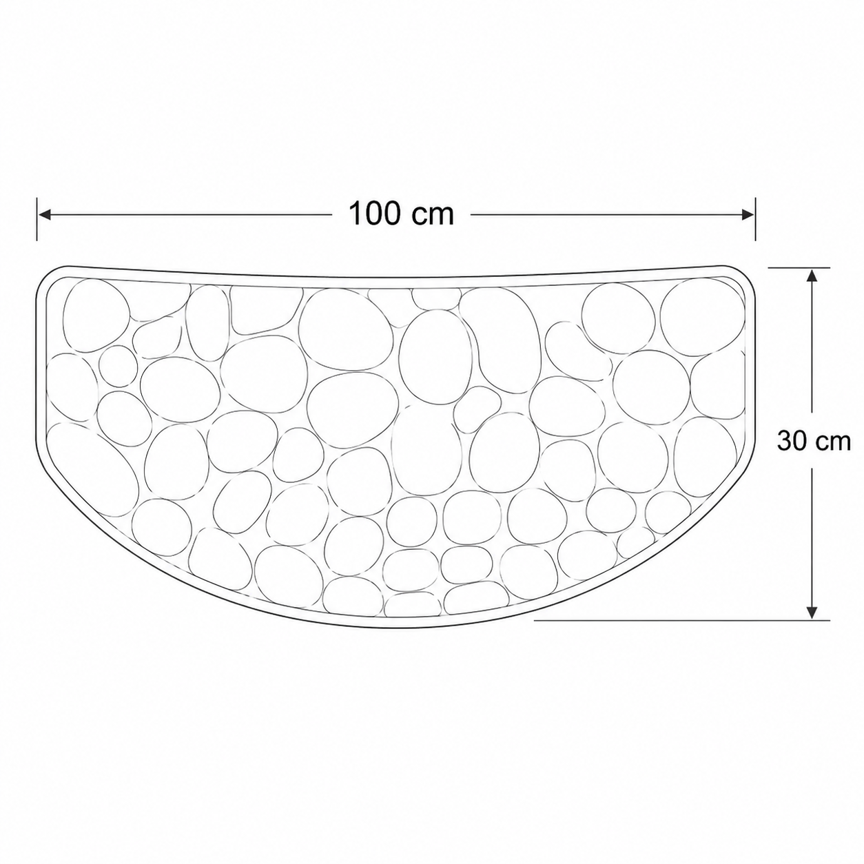 Non-Slip Thick Bath Mat for Shower and Bathroom Floor