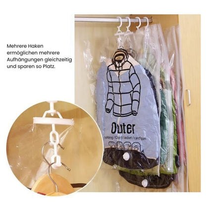 SpaceSaver Vacuum Clothing Bags with Hanger – Maximize Storage