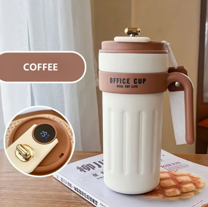 Smart Insulated Coffee Mug with Temperature Display