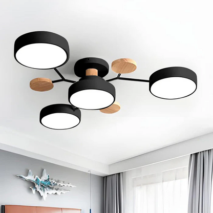 Contemporary LED Flush Mount Ceiling Fixture - Modern Bright Light
