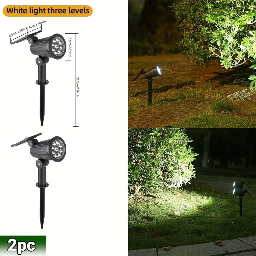 RGB Solar Spotlights for Trees and Outdoor Decoration – Set of 2