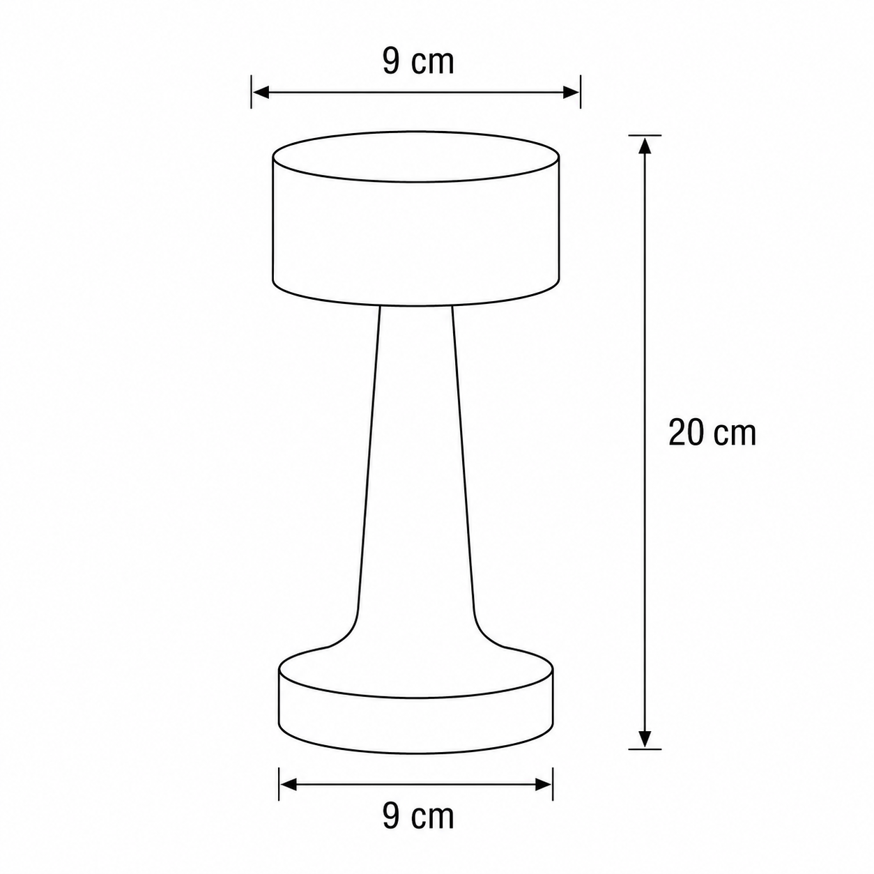 Battery-Powered LED Desk Light with IP44 Rating