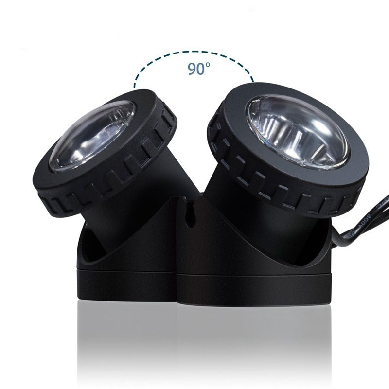 Landscape Spotlight with Adjustable Solar LED and External Photovoltaic Panel