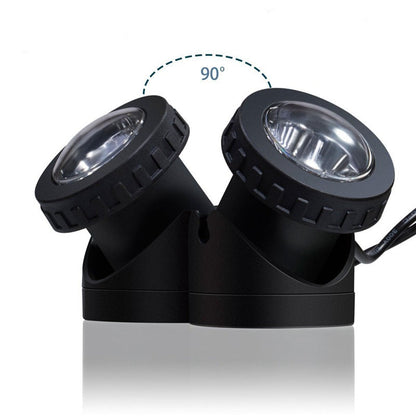 Landscape Spotlight with Adjustable Solar LED and External Photovoltaic Panel