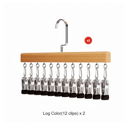 Space-Saving Rotating Clothes Hanger with 8 Hooks and 360° Rotation