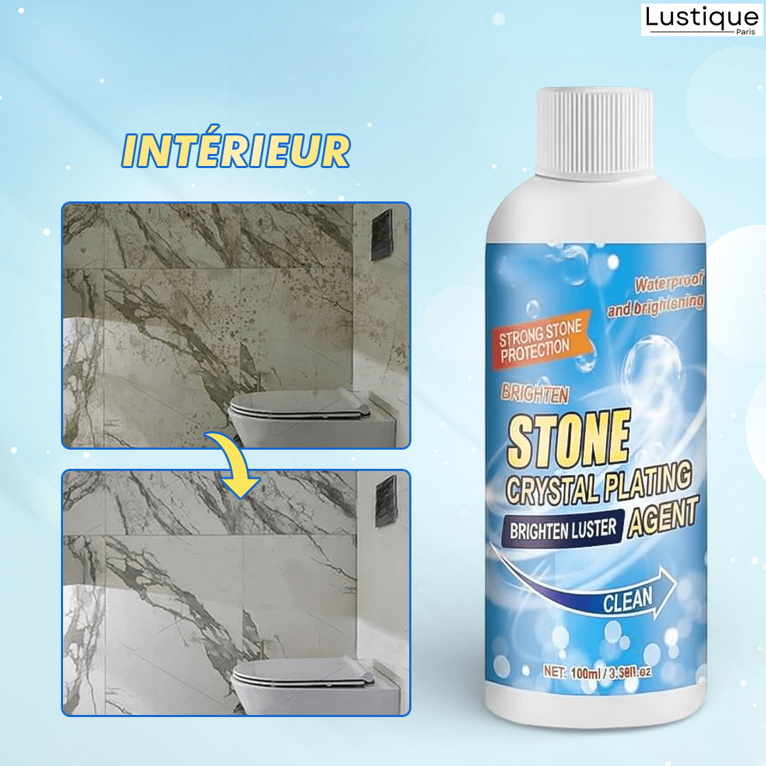 Stone Shield & Shine Cleaner 100 ml | For Marble, Granite, Quartz & Tiles | Water-Repellent Finish with Enhanced Luster