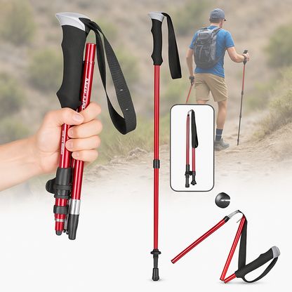 Ultra-Lightweight Adjustable Trekking Poles for Hiking