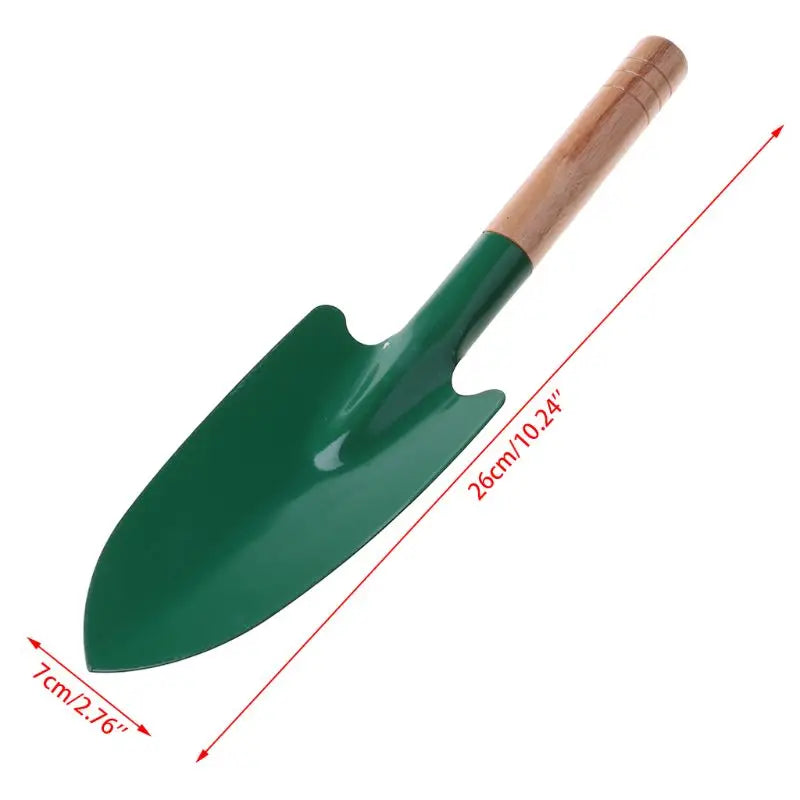Garden Shovel with Wooden Handle | Durable Reinforced Design | Effortless for Loose Soil and Plants