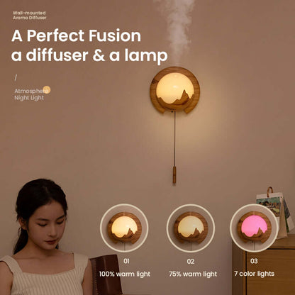 150ml Intelligent Wall-mounted Aroma Diffuser with Night Light and Remote