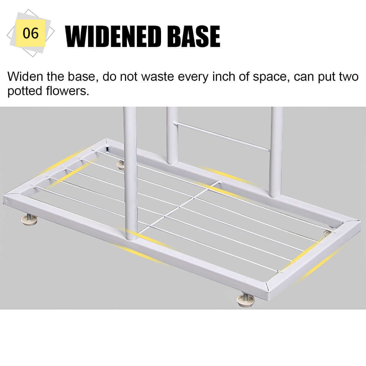 8-Tier Plant Pot Display Rack - Tall Garden Organizer