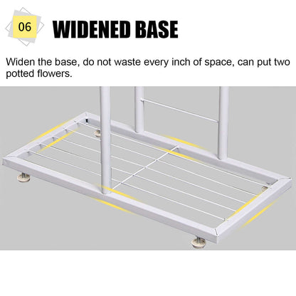 8-Tier Plant Pot Display Rack - Tall Garden Organizer