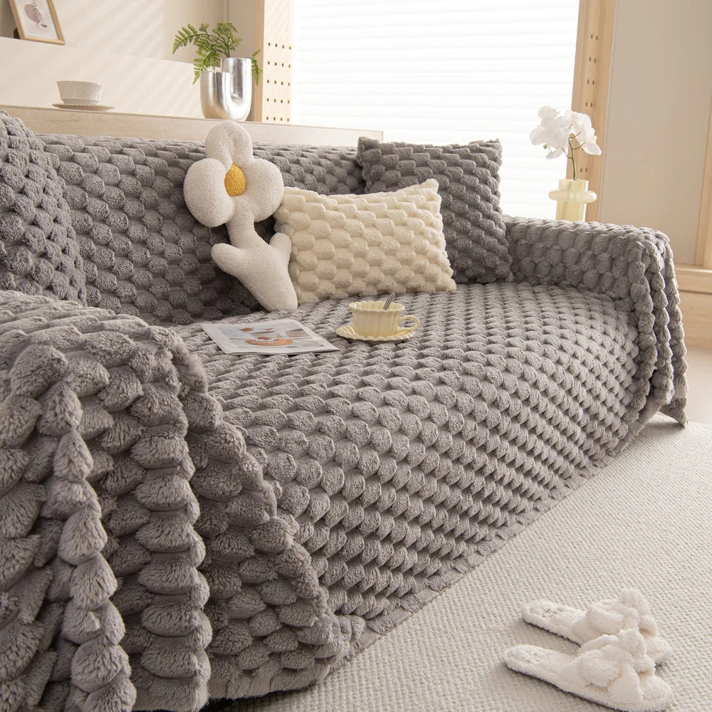 Plush Haven Sofa Protector & Accent Blanket