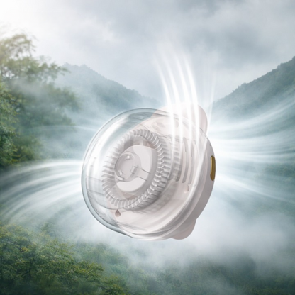 Compact 360° Clip Fan – Whisper-Quiet and Travel-Friendly