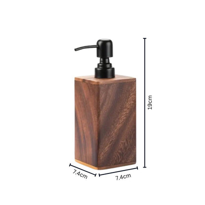 Elegant Wood Essence Soap and Lotion Dispenser