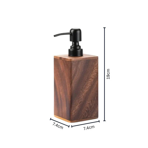 Elegant Wood Essence Soap and Lotion Dispenser