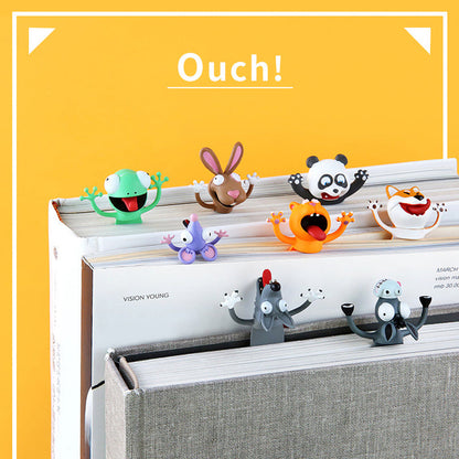 Vibrant 3D Animal Bookmarks for Engaging Reading