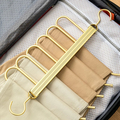 Elegant Space-Saving Trouser Organizer Hanger