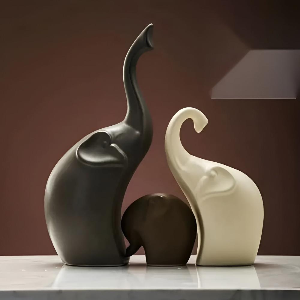Contemporary Elephant Figurines for Home Decor