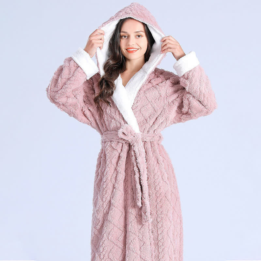 Luxurious Oversized Hooded Bathrobe