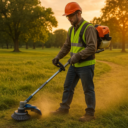 Universal 6-Blade Weed Brush Turbo Head for Grass Trimmers