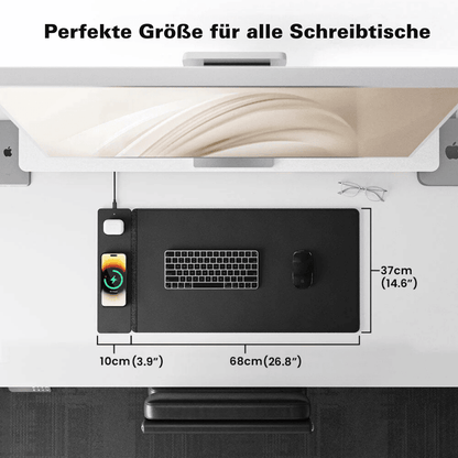 3-in-1 Magnetic Wireless Charging Mouse Pad | Charge, Work, and Light