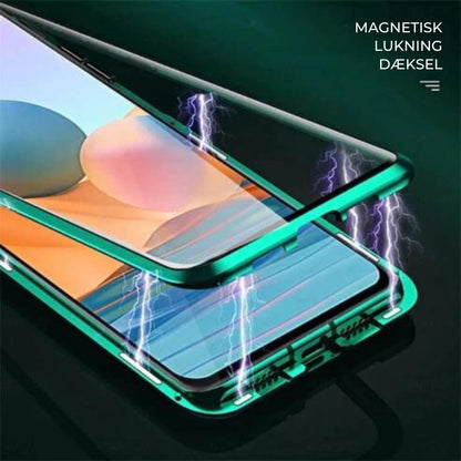 Magnetic Dual-Sided Tempered Glass Case for Samsung Phones