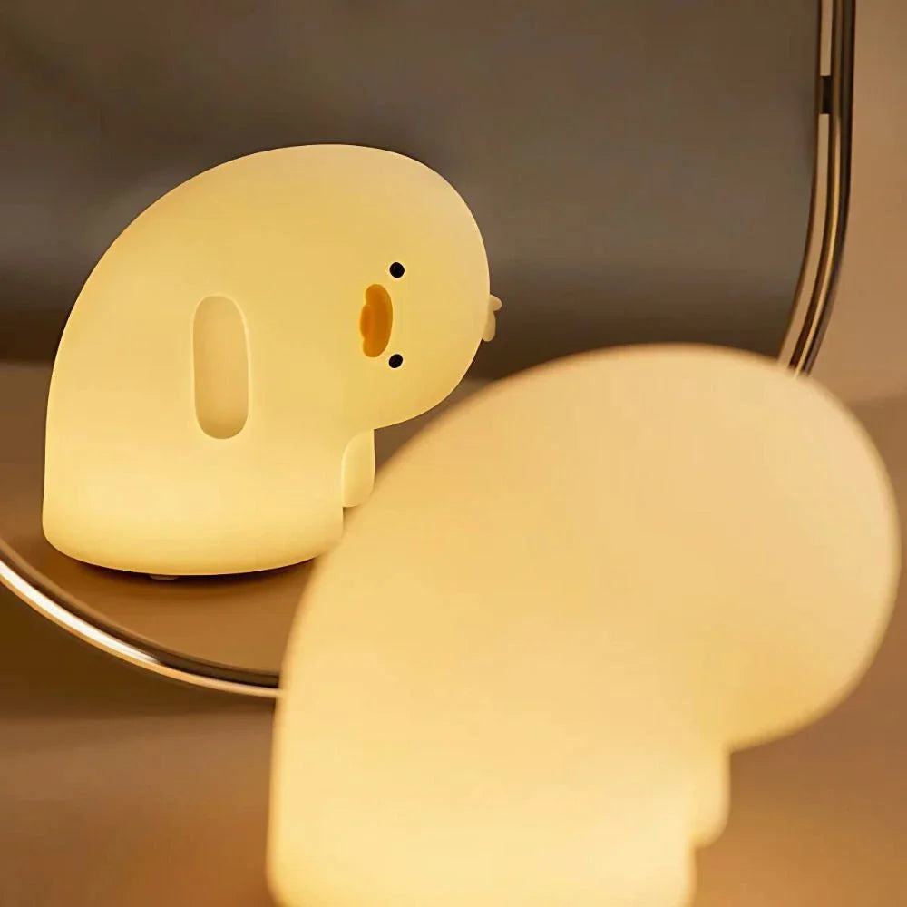 Touch-Controlled Rechargeable Night Light Lamp – Portable Squeeze Design