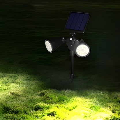 Solar Lawn Lights with LED Motion Sensor - Waterproof Dual Pack