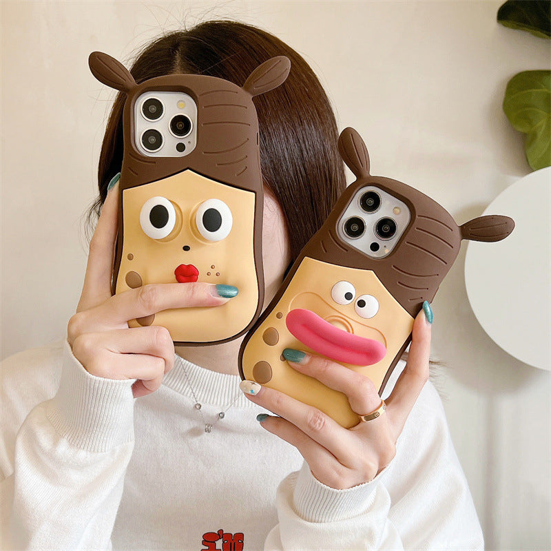 Cartoon Frog Phone Case – Charming Gift Option