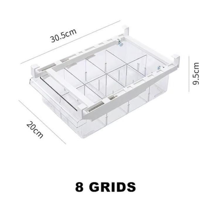 Space-Saving Refrigerator Drawer Organizer
