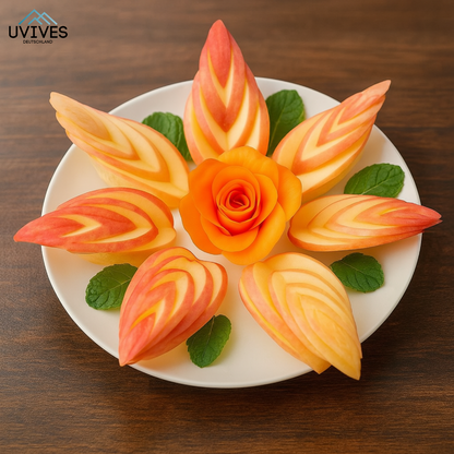 Precision Fruit Carving Knife | Stainless Steel | Creative Designs | Dishwasher Safe