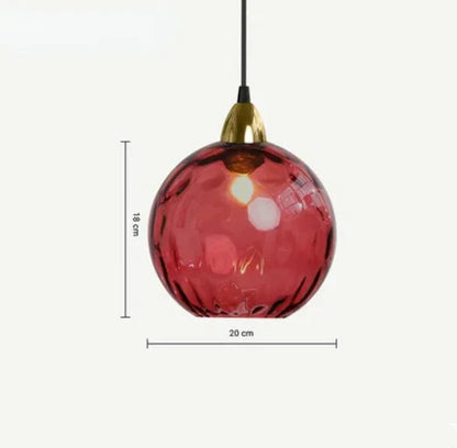 Glass Sphere Hanging Light - LumiSphere Design