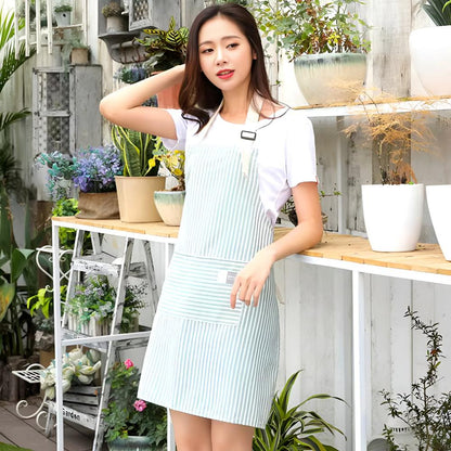 Charming Striped Kitchen Apron for Everyday Chefs
