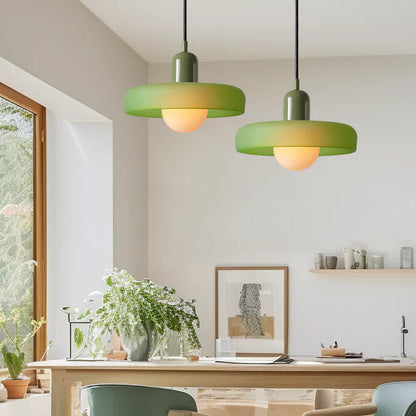 Modern Colorful Glass Pendant Light - Stylish Fixture for Living and Dining Areas
