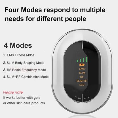 Wireless Body Massager with EMS, Vibration Features & 4 LED Colors