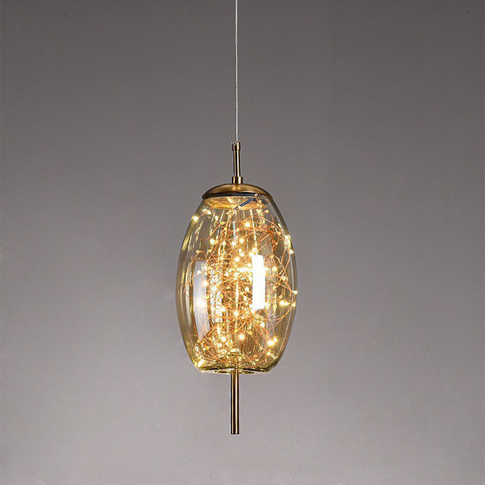 Adjustable Ceiling Pendant Light with Decorative LED Design