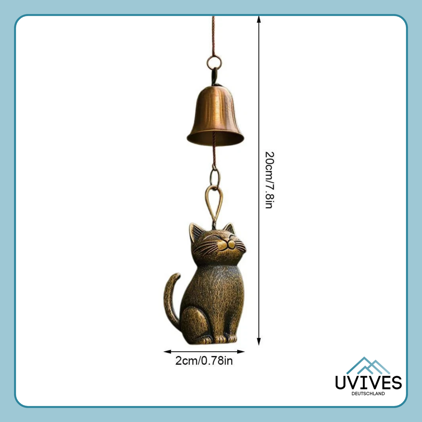 Handcrafted Wind Chime for Cat Lovers