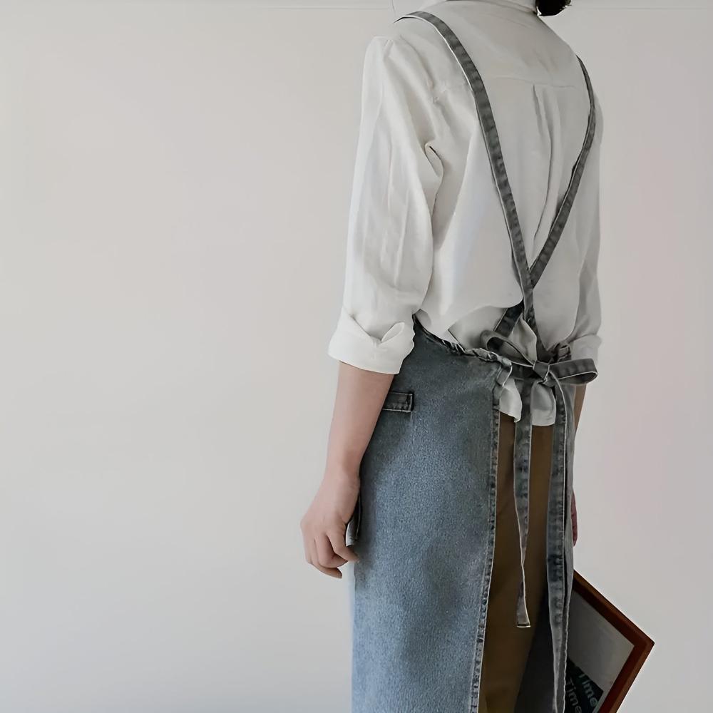 Classic Cotton Denim Work Apron for All Tasks