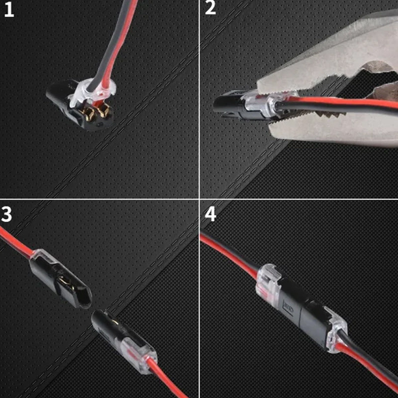 Dual-Core Connector with Secure Fastening Clip