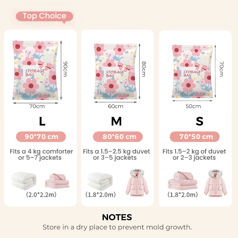 SpaceSaver Vacuum Storage Bags for Clothes & Bedding | Airtight, Reusable & Compact for Home & Travel