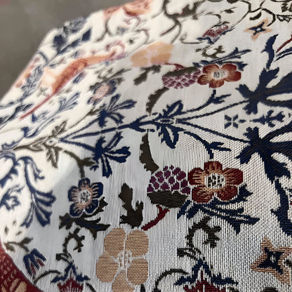Vintage Floral and Bird Design Jacquard Table Runner