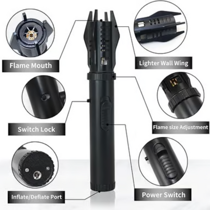 PrecisionBlaze – Refillable Windproof Lighter for All Occasions