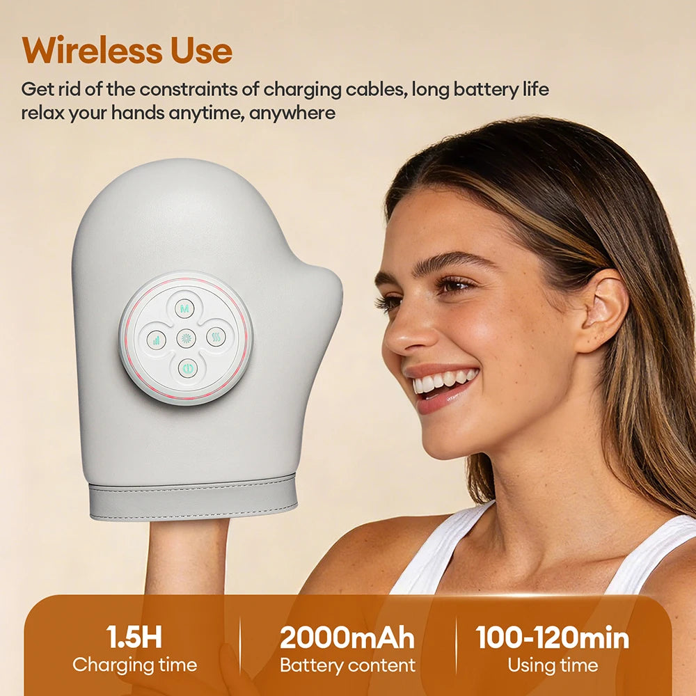 Electric Hand Massager with Heat – Air Compression for Fingers and Wrists