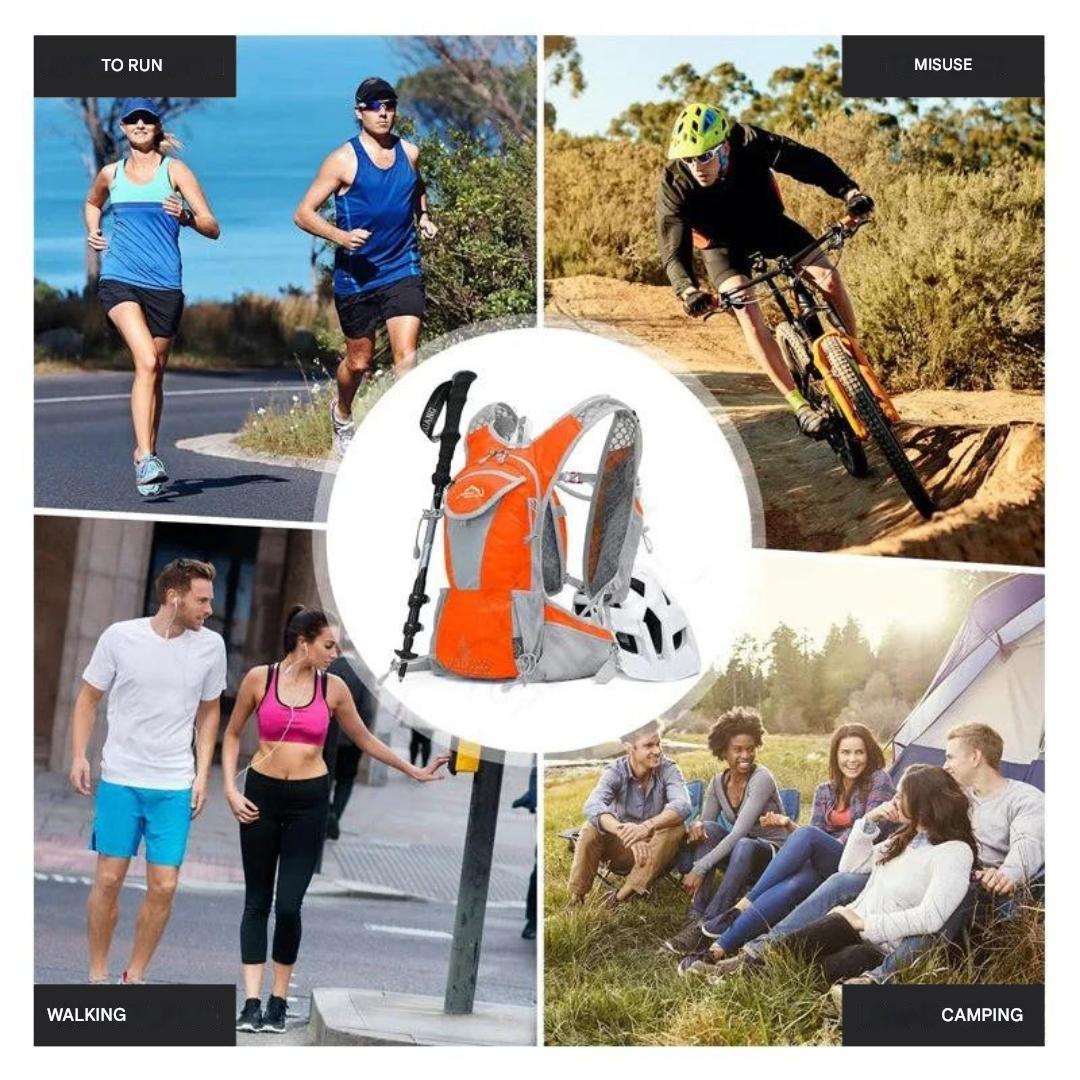 Lightweight Waterproof Backpack with Integrated Water Bladder