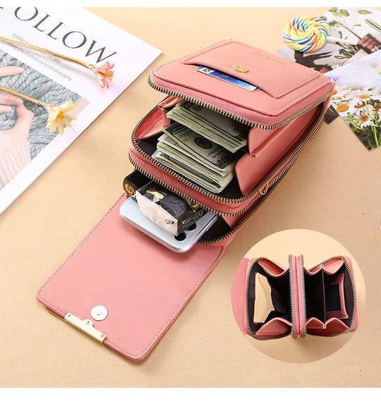Smart Access Crossbody Bag with Touchscreen Window