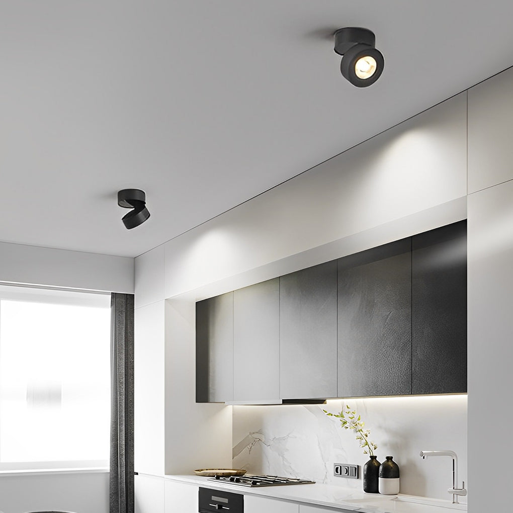 Round LED Spotlight with Adjustable Design