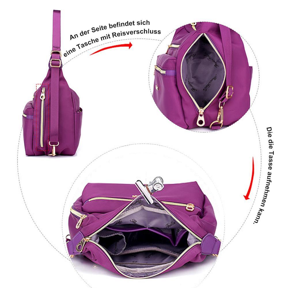 Versatile Bag with Double Zippers – Backpack, Handbag, Crossbody