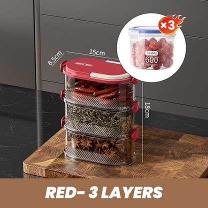 Spice Organizer for Fresh Aromas at the Touch of a Button