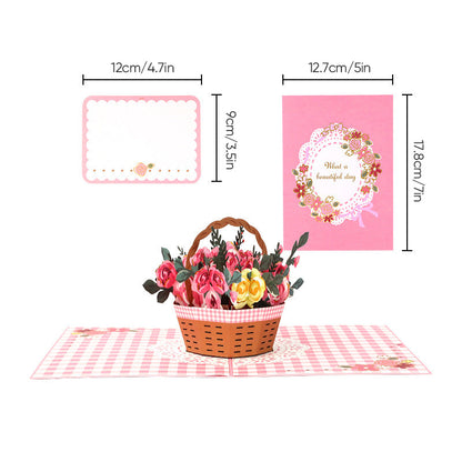Elegant 3D Floral Pop-Up Card for Mother's Day Gift